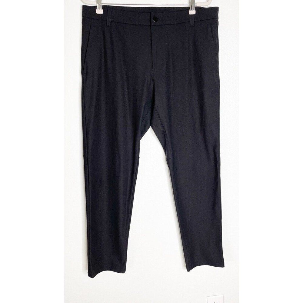 Lululemon Commission Slim Fit Black Warpstreme Pants Size 36 - Picture 2 of 4